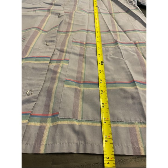 Vintage Scrub Jacket - Ribbed Sleeves-Snap Front- Sz S - Picture 7 of 8